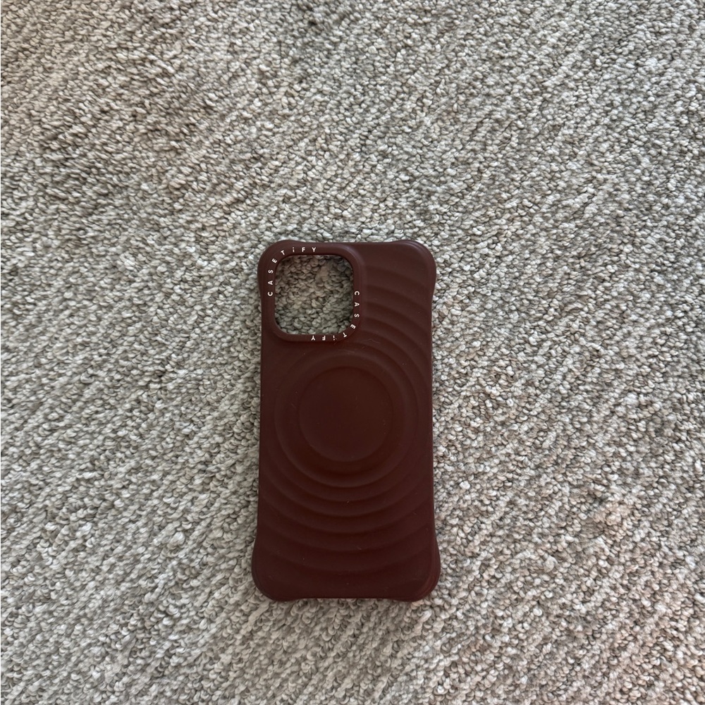 Casetify Silicone Phone Case in Deep Brown